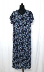Printed Rayon Western Gown