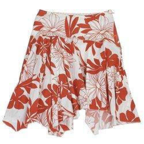 Flowery Printed Short Skirt  by Cu Clothes Unlimited