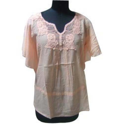 Regular wear cotton embroidered top 