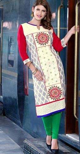 Embroidery Work Kurti by HIVA LIFESTYLES PVT LTD