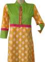 a line cotton long kurti