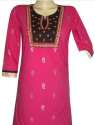 golden-printed-long-straight-kurti