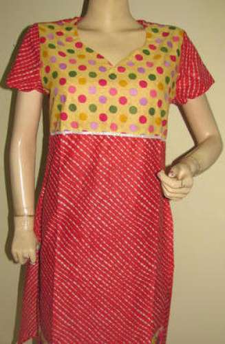 lehariya print kurti