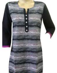 printed straight kurti