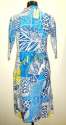 Blue Geometric Print Cotton Kurti thumb 1