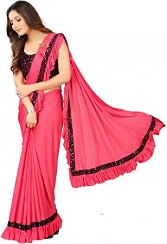 Buy Ruffle Saree By TexStile Brand At Women by TexStile Arena