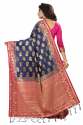 Cotton Silk Saree With Contrast Border thumb 3