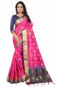 Cotton Silk Saree With Contrast Border thumb 6