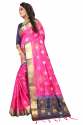Cotton Silk Saree With Contrast Border thumb 8