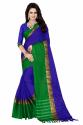 textile-designer-women-dark-blue-cotton-silk-saree