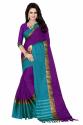 designer-cotton-silk-saree-dark-purple