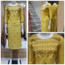 Straight Embroidery Kurti