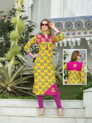 Kesar Cotton Kurtis 07