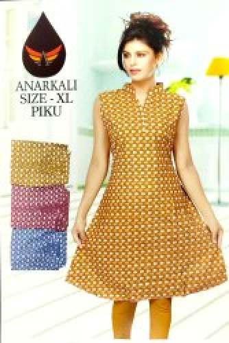 Short Printed Cotton Kurtis