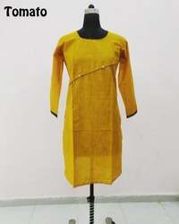 Yellow Cotton Kurtis