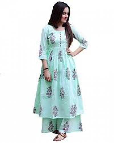 Printed Kurti With Plazzo