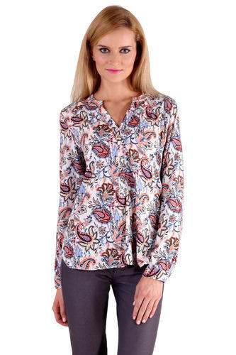 Flowery Printed ladies Shirt by Gugg Designs Llp