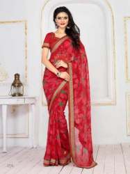Printed Georgette Crepe Saree