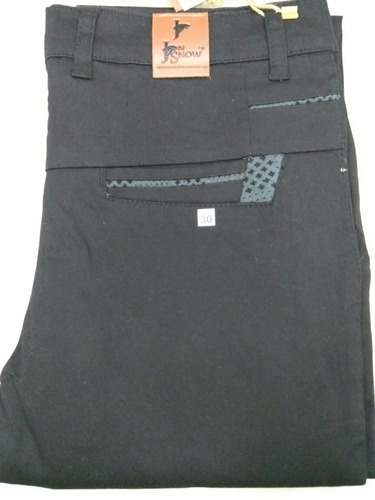 Boys Cotton Plain Trousers