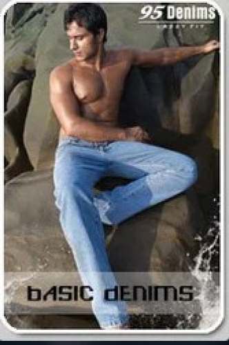 Boot Cut Sky Blue Mens Denim 