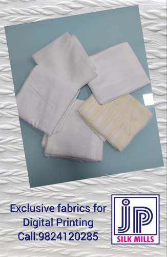 RFD White fabric for digital print  by J P SILK MILLS