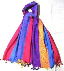 Silk pashmina shawls