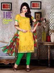 Designer Yellow Churidar Suits