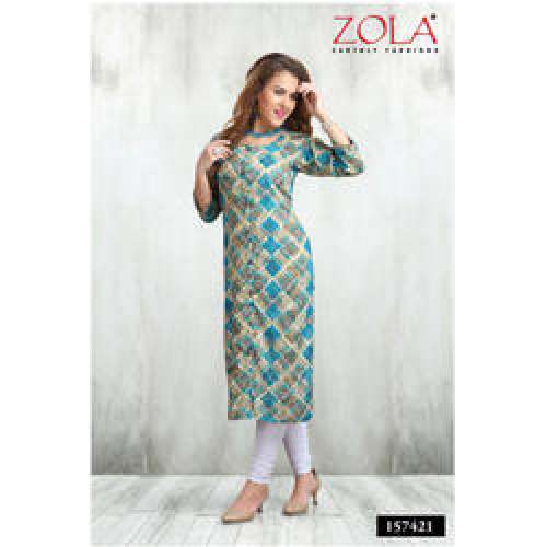 Green Color Kurti for girls  by PRAGATI FASHION PVT LTD