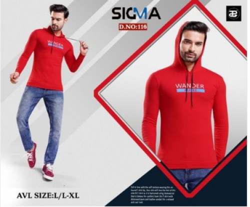 Full Sleeves Mens Hoodie by Priya Garments