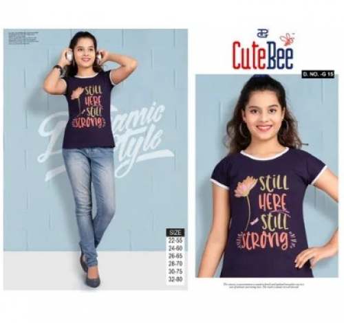 Girls Casual Wear T shirt  by Priya Garments