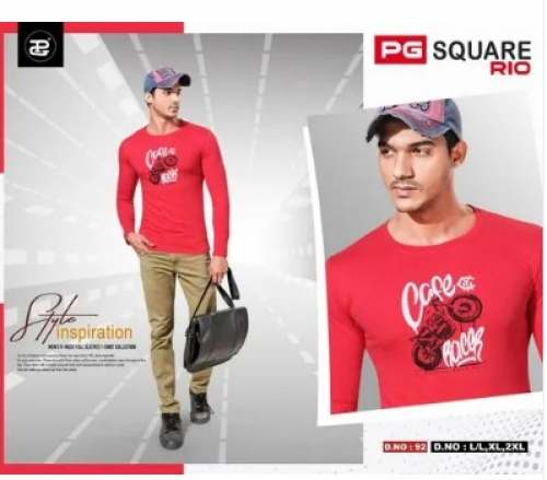 Skin Fit Round Neck T shirt for men by Priya Garments