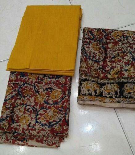 Kalamkari dress material  by RAJANI FASHIONS