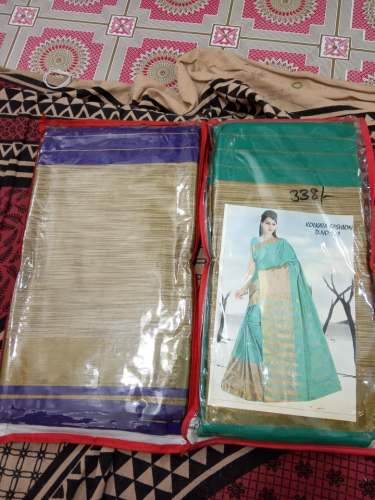 Cotton saree by OM SHANTI OM INTERNATIONAL