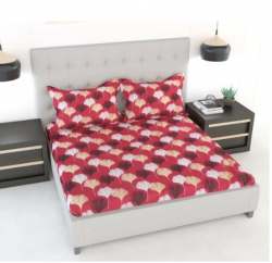 	Jindal Home 100% Cotton Printed Double Bed Sheet