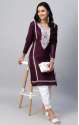 Casual Wear V neack Cotton Designer Kurtis  thumb 5