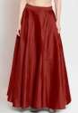  Designer Party Wear Taffeta Long Silk Skirt  thumb 2