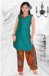 Kids Churidar Patiala Girls Suit