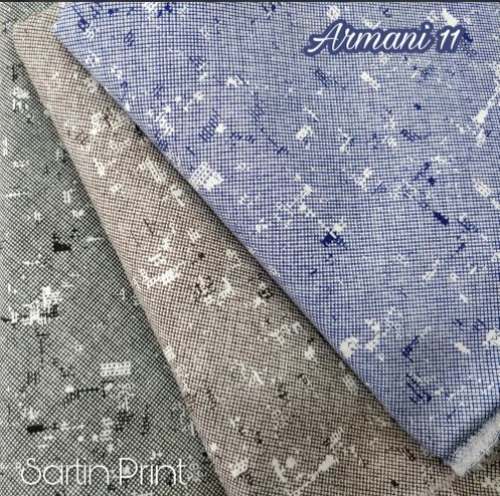 Armani 11 Cotton Satin Printed Shirting Fabric by Bhansali Textile Pvt Ltd