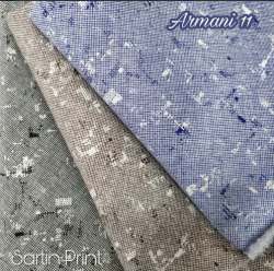 Armani 11 Cotton Satin Printed Shirting Fabric