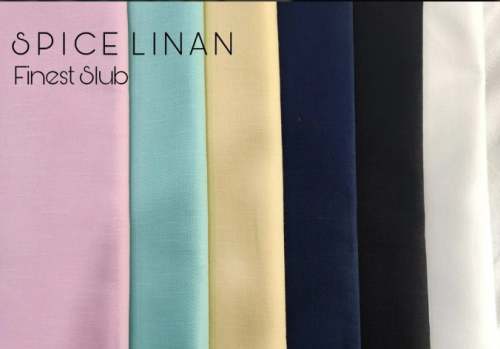 Multi color Linan Plain Cotton Fabric