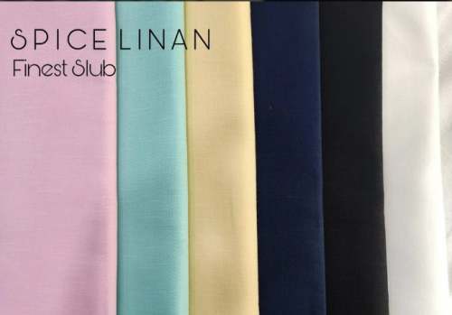 Multi color Linan Plain Cotton Fabric by Bhansali Textile Pvt Ltd