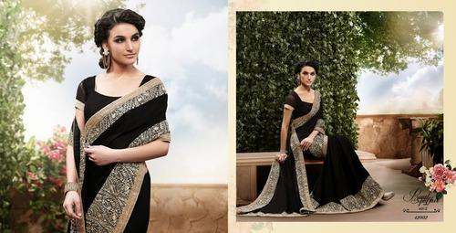 Black Ladies Designer Sarees by JAGDISH and SONS PVT LTD delhi