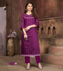 Fancy Chanderi Cotton Kurti By Laxmipati 