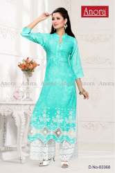 Collar neck fancy kurti