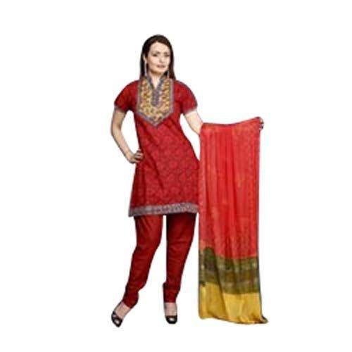 Printed chudidar suit by ANORA FASHIONS PVT LTD