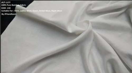 100% Bamboo Plain Shirting Fabric by J P HANDLOOM