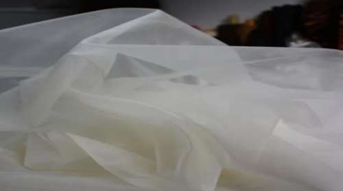 44-45 Inches Heavy Organza Silk Fabric 