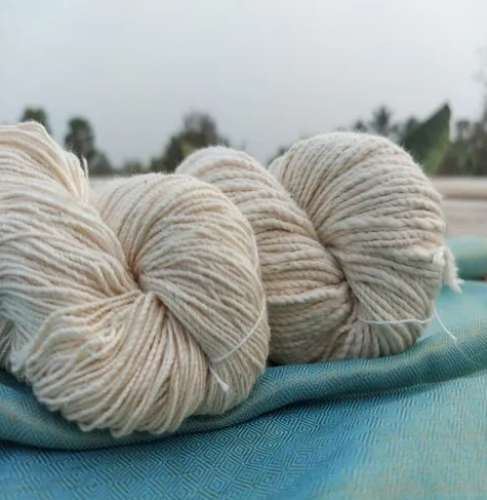 White Crochet Charkha Cotton Yarn