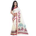 Get White Printed Saree By Riti Riwaz thumb 4