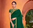 Elegant Green Color Silk Party Wear Saree thumb 1
